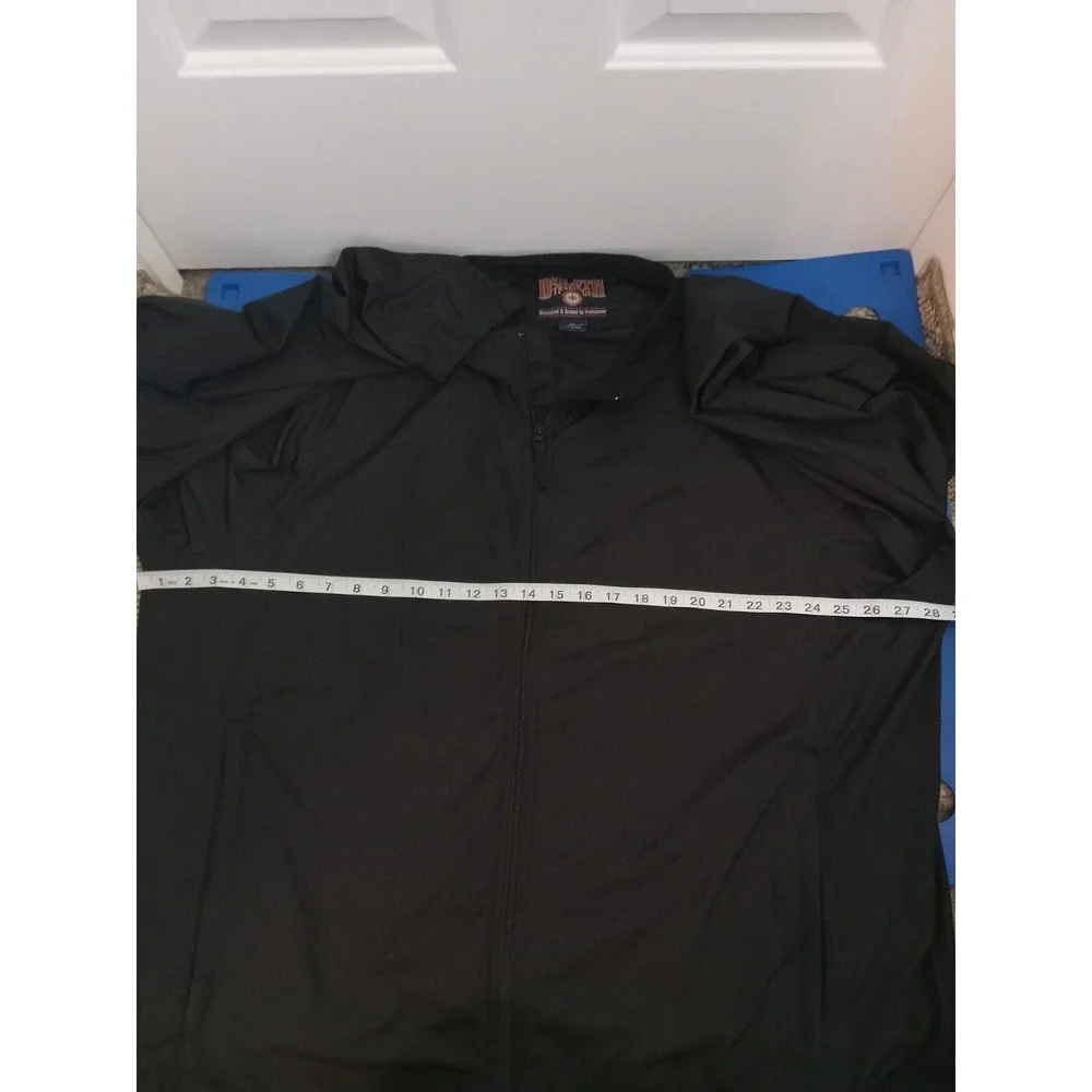 Duluth Trading‎ Co Black Men Windbreaker Jacket Size 3XL Zippers Light
